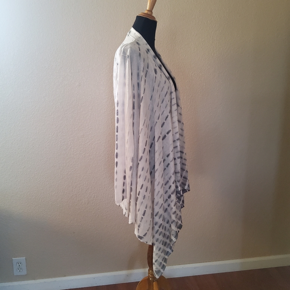 Eileen Fisher Alpaca Silk Drape Tie Die Cardigan Size L - Picture 6 of 14